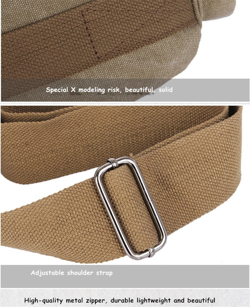 Men's Vintage Messenger Bags Quality Canvas Shoulder Bag Men Casual Business Crossbody School Bag Sports Printing Travel Handbag