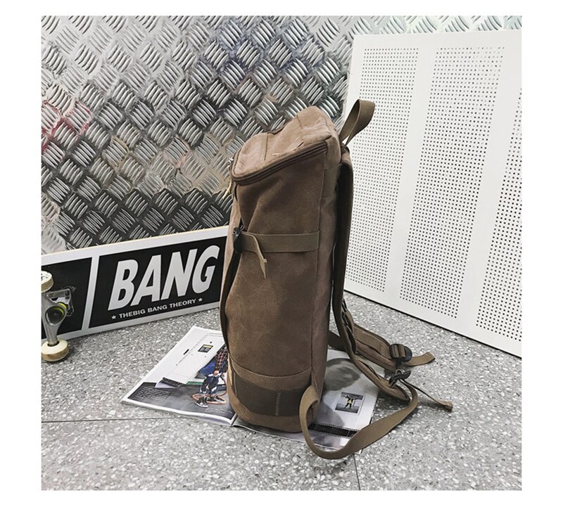Fashion Men Canvas Backpacks School Teenager Student Large Capacity Harajuku Bag Waterproof Casual Street Laptop Travel Backpack