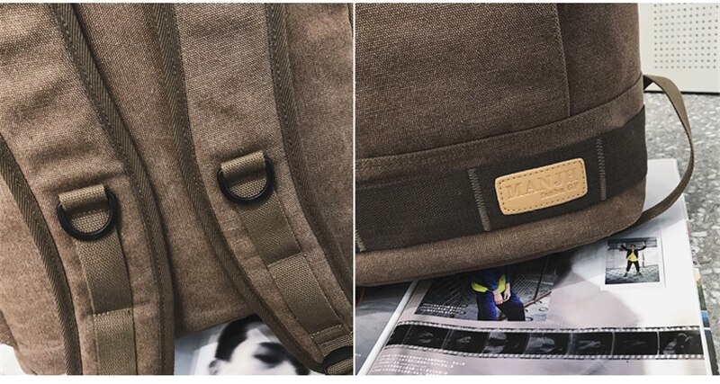 Fashion Men Canvas Backpacks School Teenager Student Large Capacity Harajuku Bag Waterproof Casual Street Laptop Travel Backpack