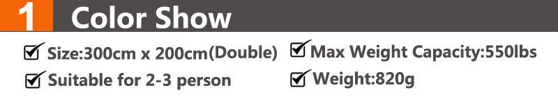 Camping Parachute Hammock Survival Garden Outdoor Furniture Leisure Sleeping Hamaca Travel Double Hammock 300*200cm