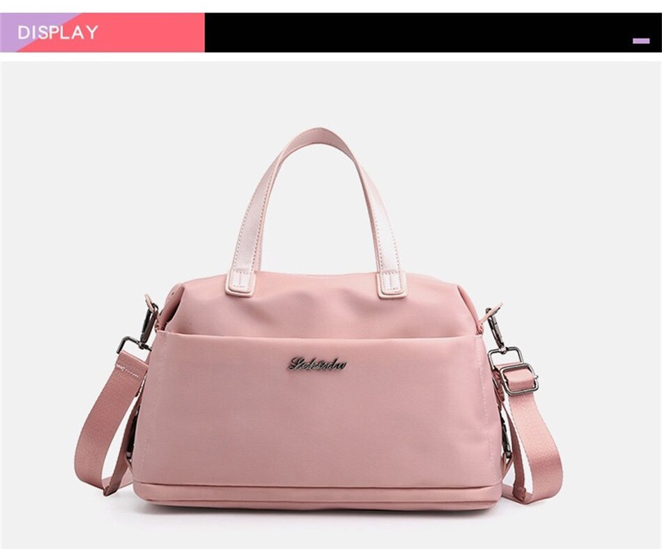 Outdoor Leisure Fashion Female Bag New Trend Fashion Simple Portable Single Shoulder Bag Waterproof Solid Color Nylon Female Bag