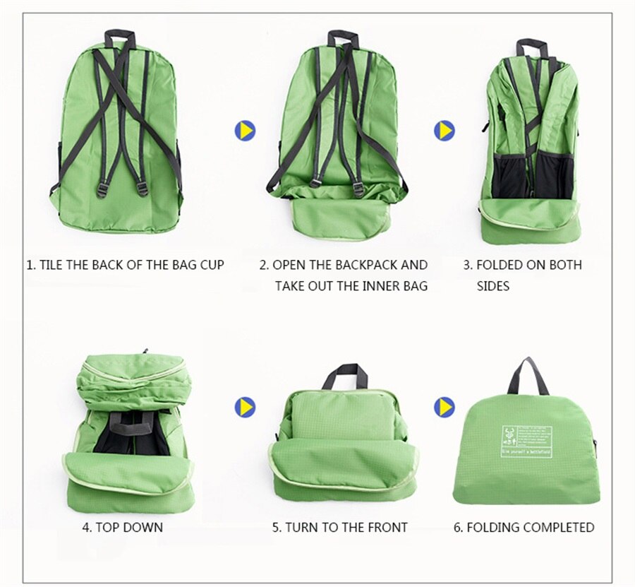 Multi-Functional Backpack Lightweight Folding Backpack Outdoor Sports Mountaineering Backpack Waterproof And Wear-Resistant Bags