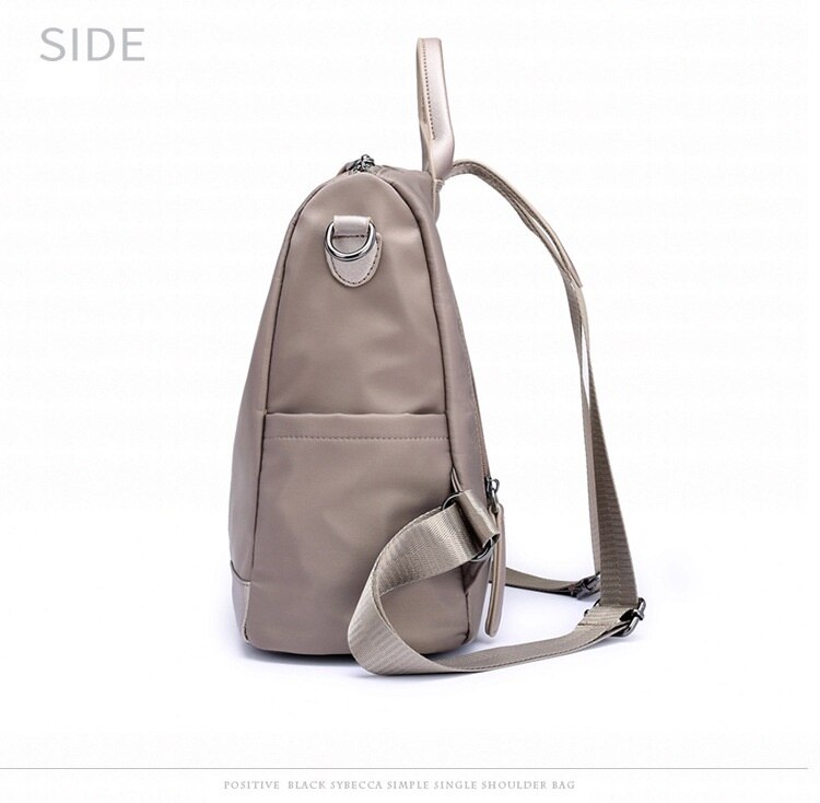 New Double Shoulder Bag Casual Oxford Cloth Short-Distance Travel Messenger Bag Female Student Simple Waterproof Fabric Backpack