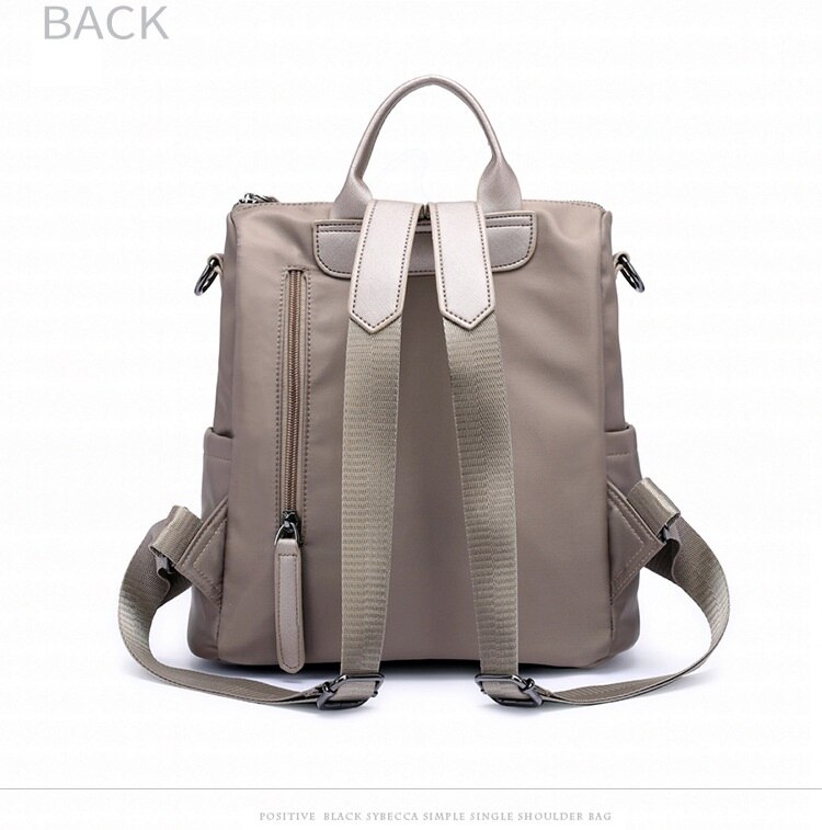 New Double Shoulder Bag Casual Oxford Cloth Short-Distance Travel Messenger Bag Female Student Simple Waterproof Fabric Backpack