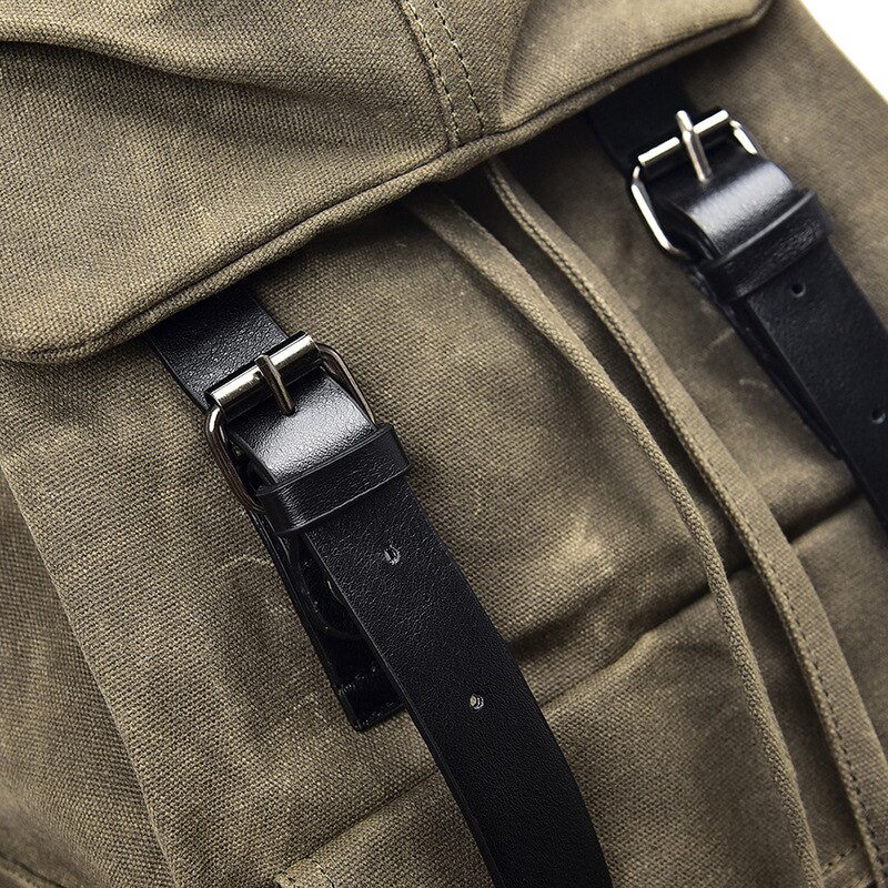 Vintage Canvas Backpack Men Women Casual Camping School Travel Bags Wear-resistant Large Capacity Waterproof Quality Backpacks