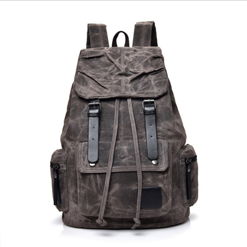 Vintage Canvas Backpack Men Women Casual Camping School Travel Bags Wear-resistant Large Capacity Waterproof Quality Backpacks