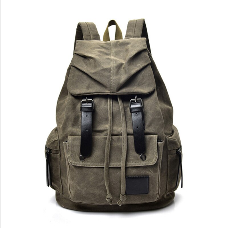 Vintage Canvas Backpack Men Women Casual Camping School Travel Bags Wear-resistant Large Capacity Waterproof Quality Backpacks