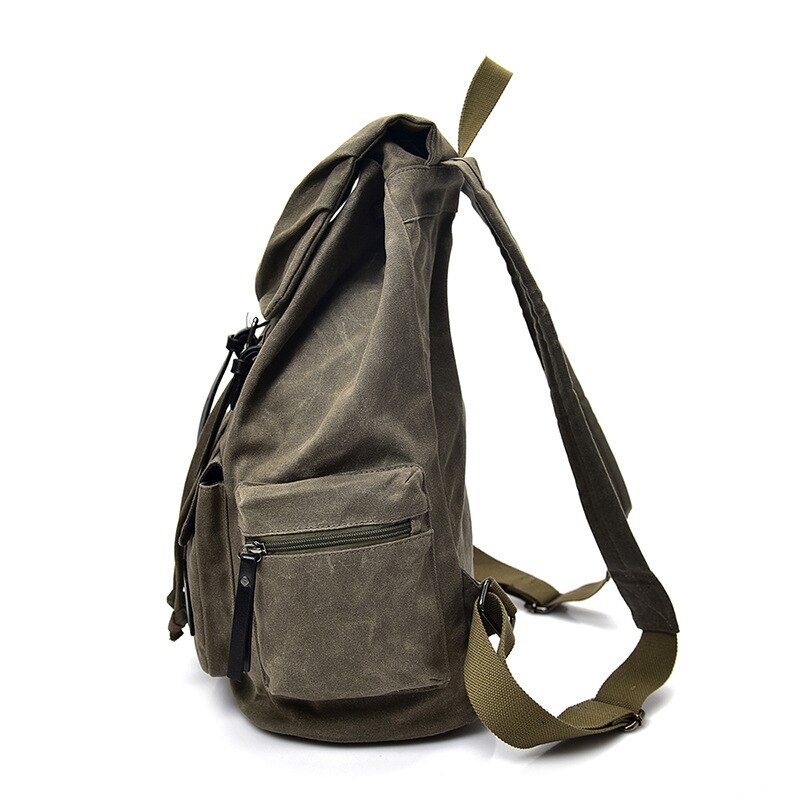 Vintage Canvas Backpack Men Women Casual Camping School Travel Bags Wear-resistant Large Capacity Waterproof Quality Backpacks