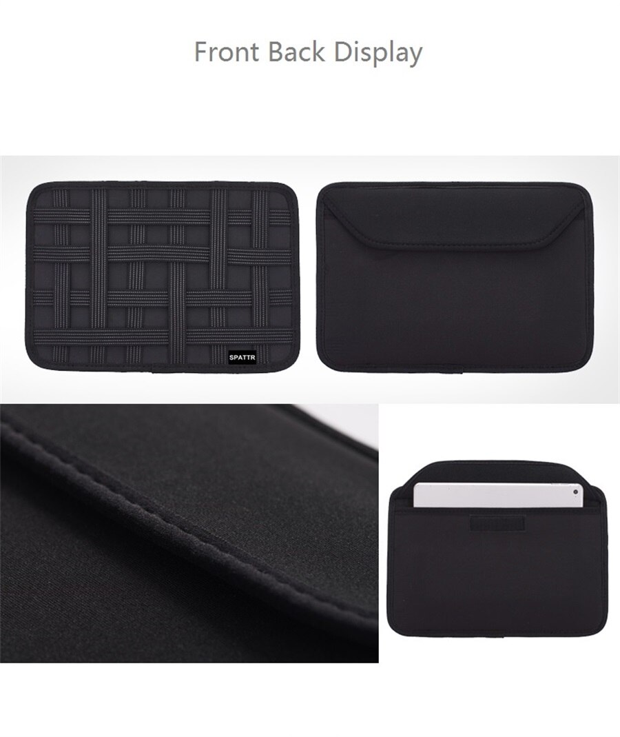 Vehicle Hanging Type Polyester PE Sheet Elastic Storage Bag IPAD And Other Digital Accessories Multi-function Storage Travel Bag