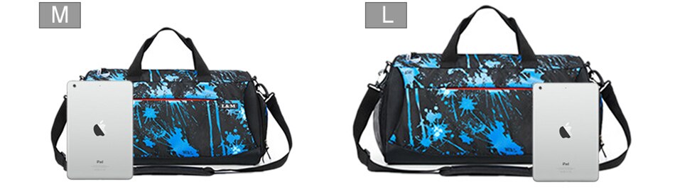 New Outdoor Gym Sports Bags Yoga Fitness Waterproof Bag Men Women Travel Handbag Training Shoulder Sac De Bags With Shoes Pocket
