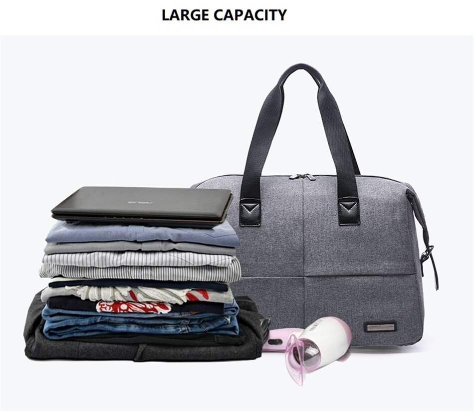 New Men's Large Waterproof Handbag Casual Fitness Luggage Bag Men Multi-function Duffle Bag Fashion Sports Business Travel Bags