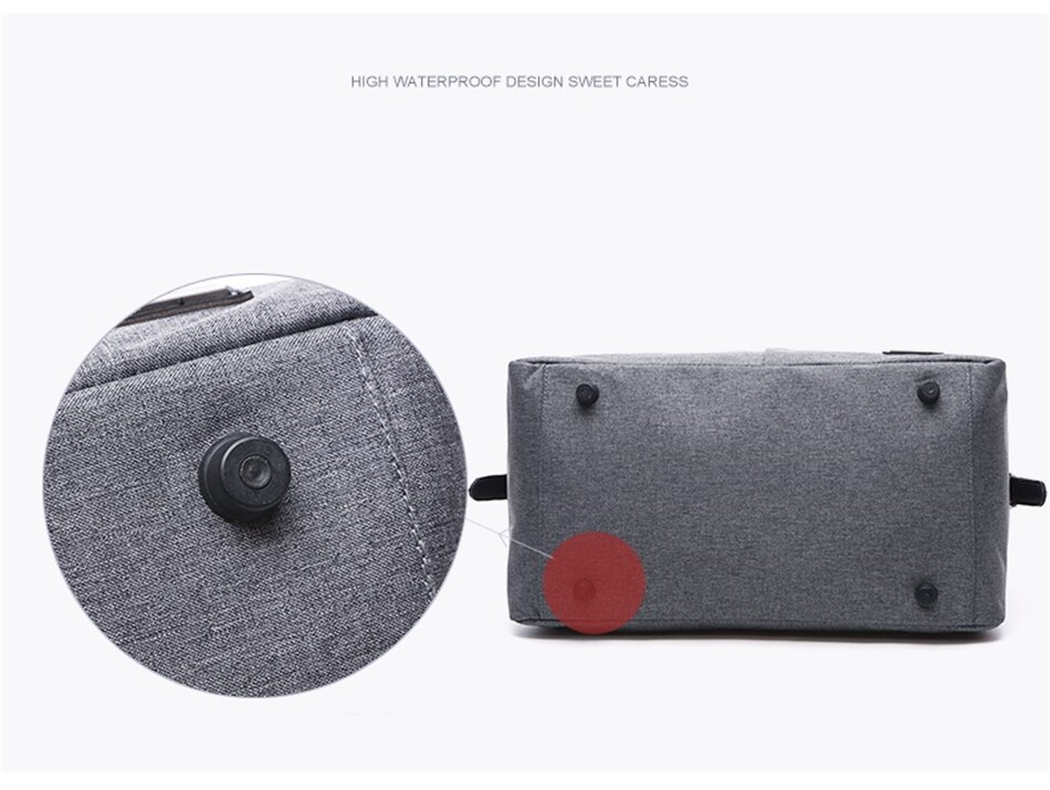 New Men's Large Waterproof Handbag Casual Fitness Luggage Bag Men Multi-function Duffle Bag Fashion Sports Business Travel Bags