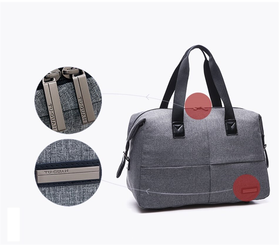 New Men's Large Waterproof Handbag Casual Fitness Luggage Bag Men Multi-function Duffle Bag Fashion Sports Business Travel Bags