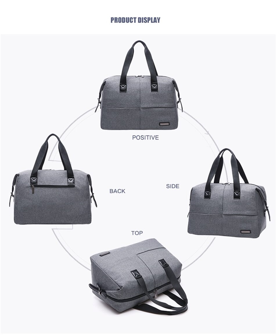 New Men's Large Waterproof Handbag Casual Fitness Luggage Bag Men Multi-function Duffle Bag Fashion Sports Business Travel Bags