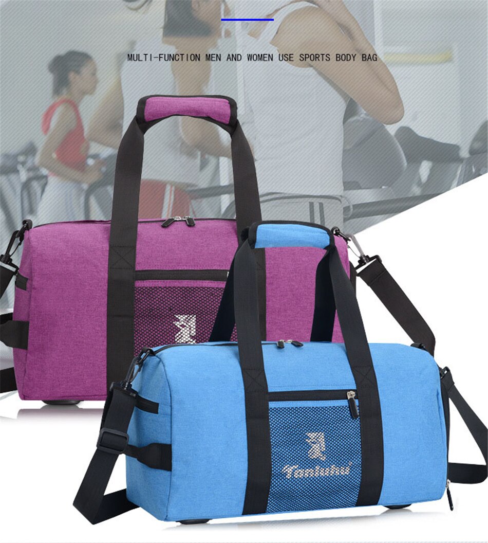 Dry Wet Yoga Gym Bag Men Women Fitness Training Sports Swimming Traveling Handbag Outdoor Shoulder Duffle Bags With Shoes Pocket