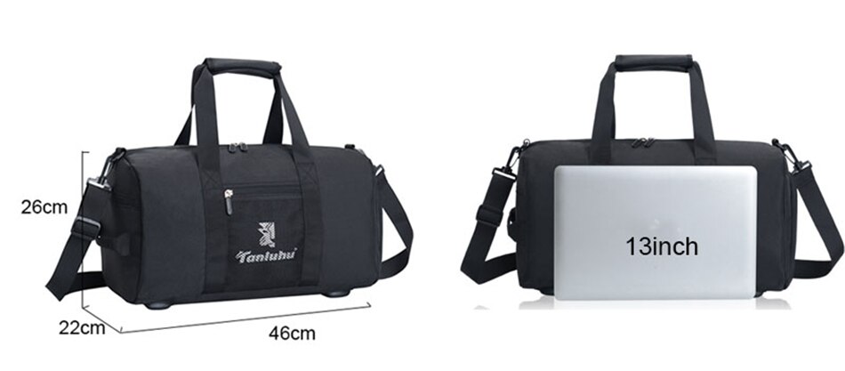 Dry Wet Yoga Gym Bag Men Women Fitness Training Sports Swimming Traveling Handbag Outdoor Shoulder Duffle Bags With Shoes Pocket