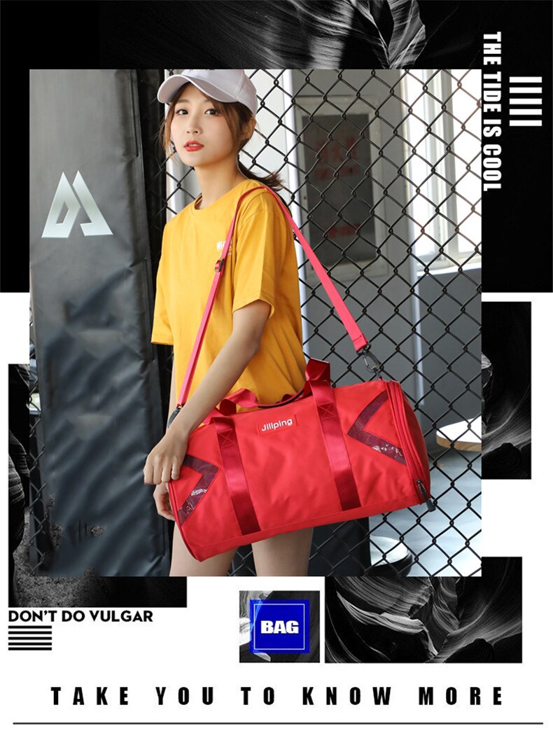 Fashion Fitness Gym Bag Handbag Dry Wet Training Shoulder Yoga Travel Duffle Bag Women Men's Outdoor Sport Bags For Shoes Pocket