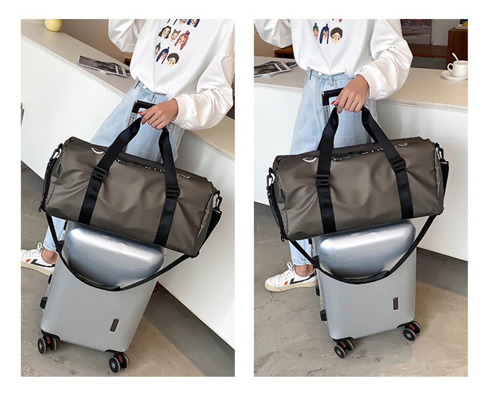 Outdoor Travel Sports Fitness Large Capacity Shoulder Bag Wet And Dry Separation Swimming Waterproof Handbag Leisure Cross Bag