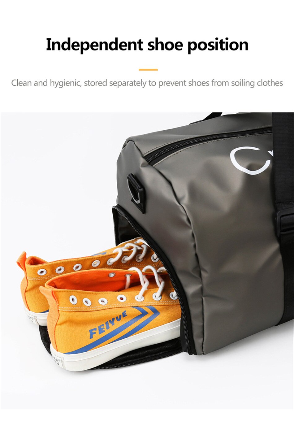 Outdoor Travel Sports Fitness Large Capacity Shoulder Bag Wet And Dry Separation Swimming Waterproof Handbag Leisure Cross Bag