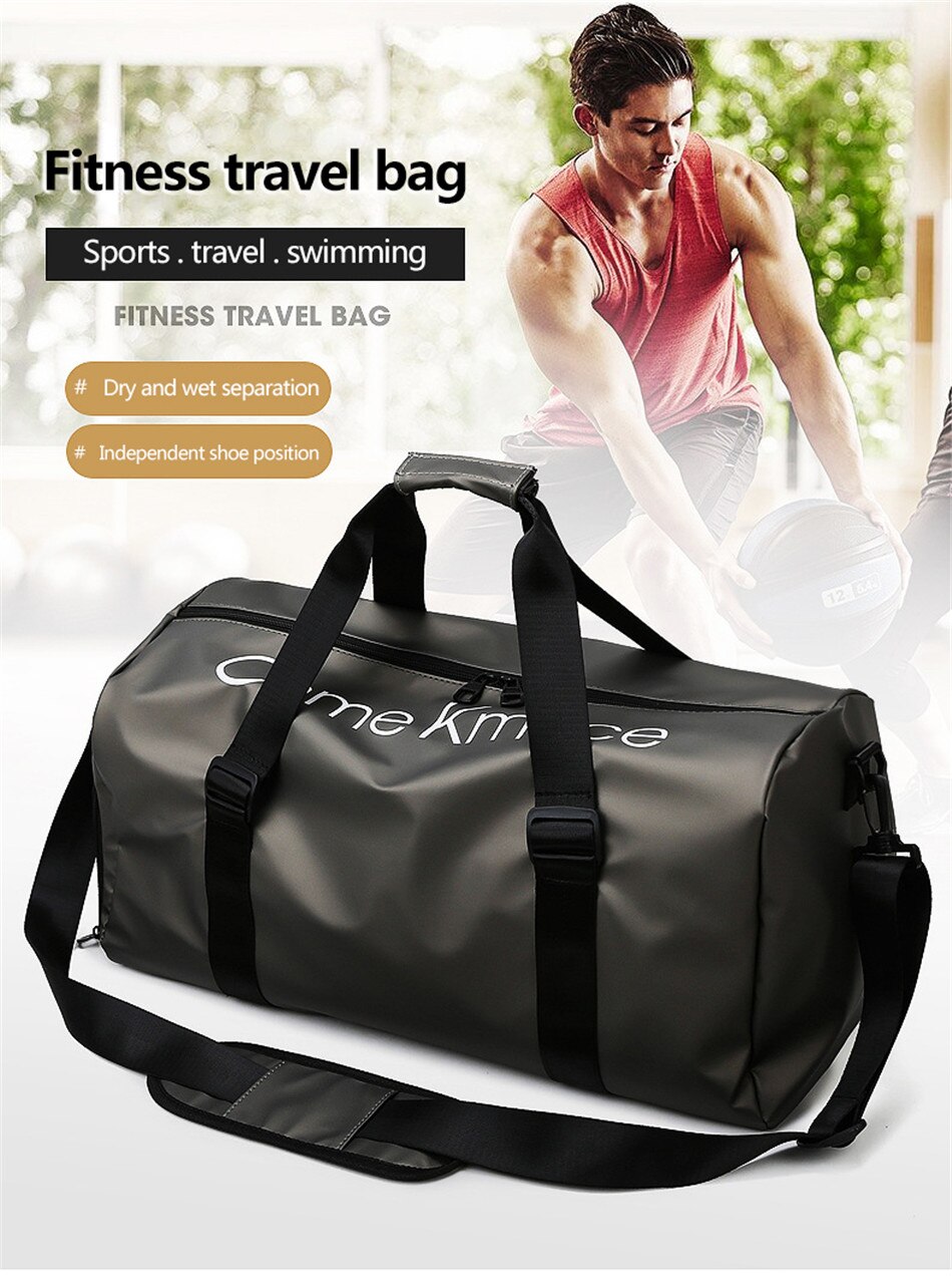 Outdoor Travel Sports Fitness Large Capacity Shoulder Bag Wet And Dry Separation Swimming Waterproof Handbag Leisure Cross Bag