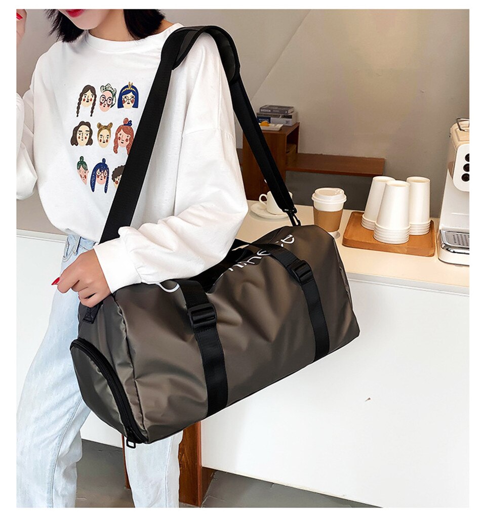 Outdoor Travel Sports Fitness Large Capacity Shoulder Bag Wet And Dry Separation Swimming Waterproof Handbag Leisure Cross Bag