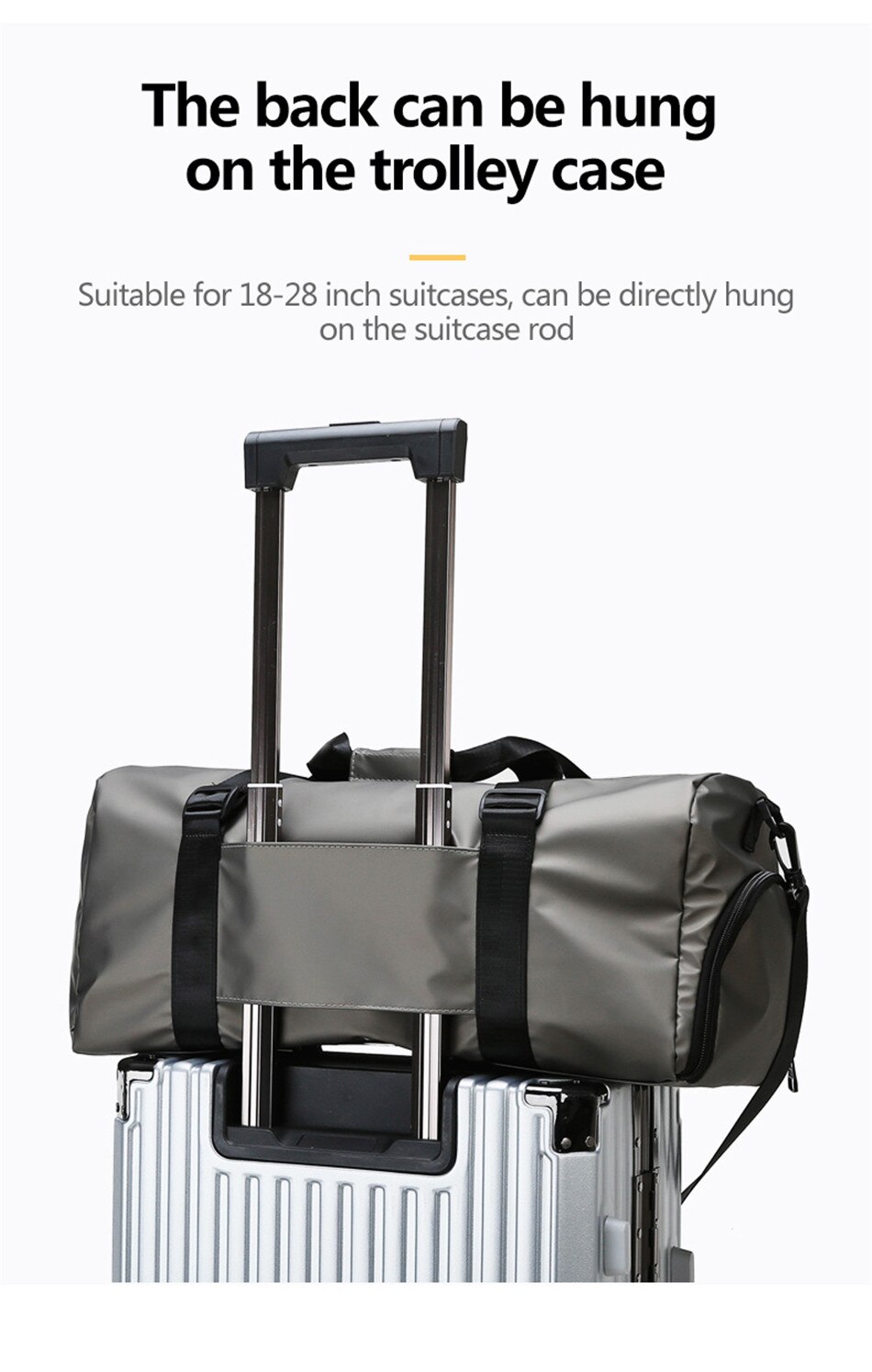 Outdoor Travel Sports Fitness Large Capacity Shoulder Bag Wet And Dry Separation Swimming Waterproof Handbag Leisure Cross Bag