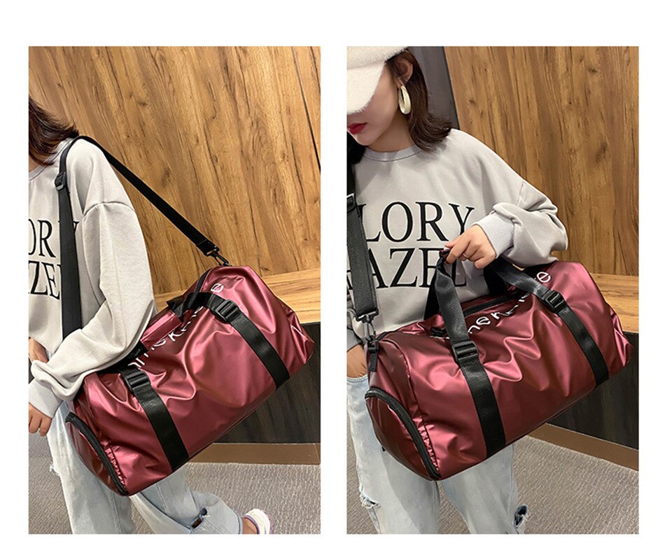 Outdoor Travel Sports Fitness Large Capacity Shoulder Bag Wet And Dry Separation Swimming Waterproof Handbag Leisure Cross Bag