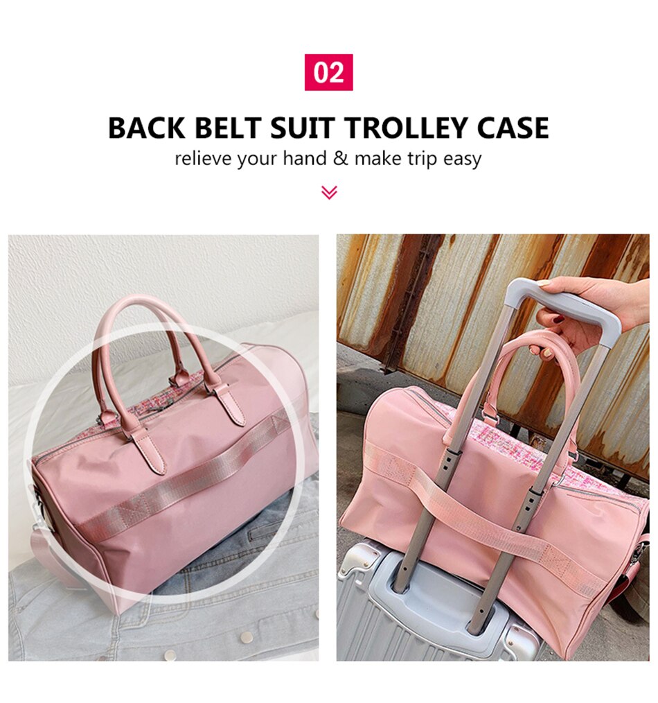 Fashion Sport Gym Yoga Mat Bag Fitness Training Shoulder Crossbody Bags Women High Capacity Waterproof PU Luggage Travel Handbag