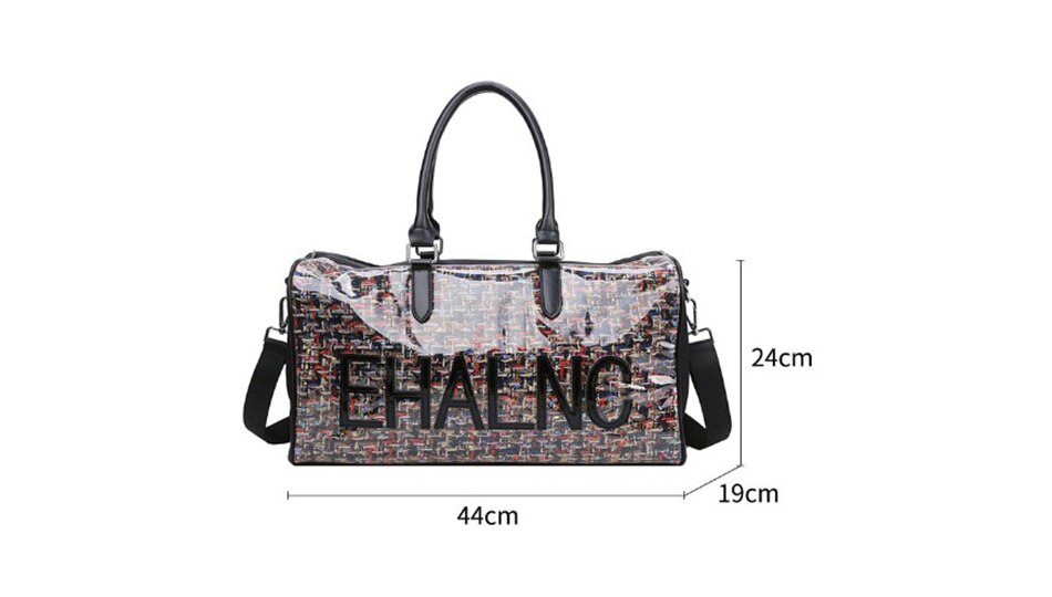 Fashion Sport Gym Yoga Mat Bag Fitness Training Shoulder Crossbody Bags Women High Capacity Waterproof PU Luggage Travel Handbag