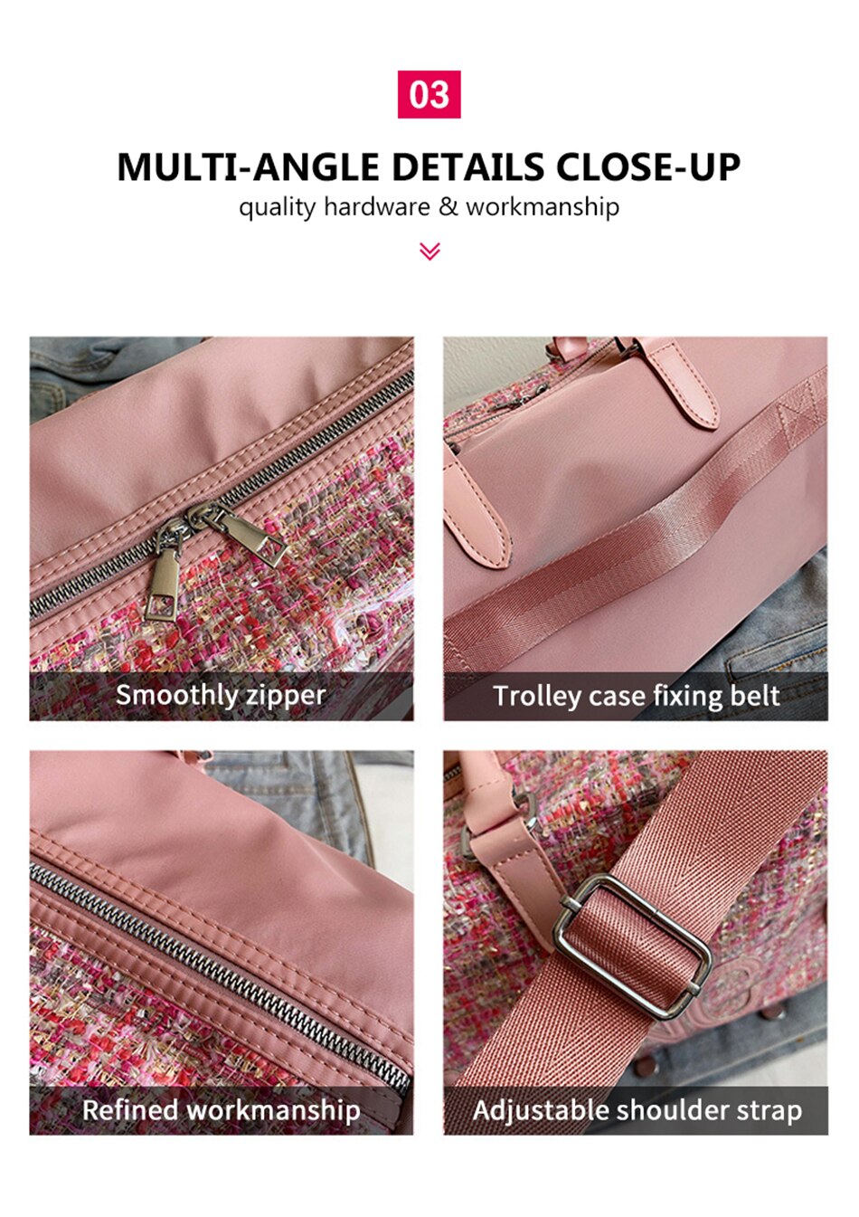 Fashion Sport Gym Yoga Mat Bag Fitness Training Shoulder Crossbody Bags Women High Capacity Waterproof PU Luggage Travel Handbag