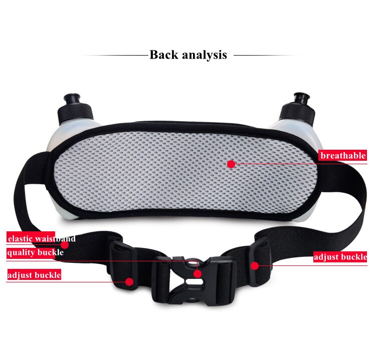Outdoor Running Bag Men Women Cycling Waist Bags with Kettles Multifunctional Hiking Climbing Jogging Fitness Bicycle Belt Pouch