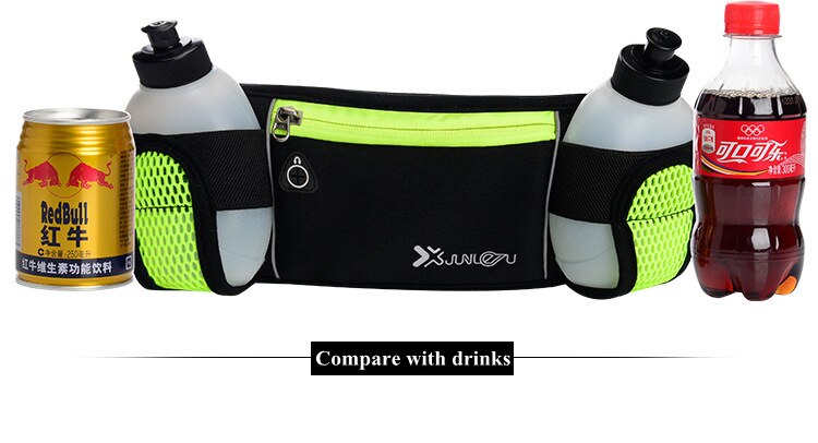 Outdoor Running Bag Men Women Cycling Waist Bags with Kettles Multifunctional Hiking Climbing Jogging Fitness Bicycle Belt Pouch