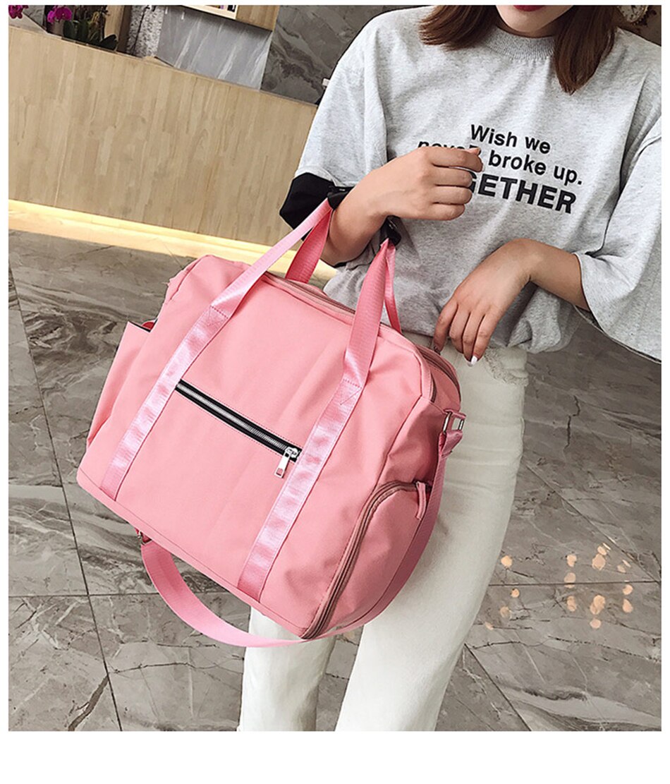 Fashion Training Gym Fitness Bag Women Men With Shoes Pocket Dry Wet Travel Handbag Luggage Fashion Sport Swimming Yoga Mat Bags