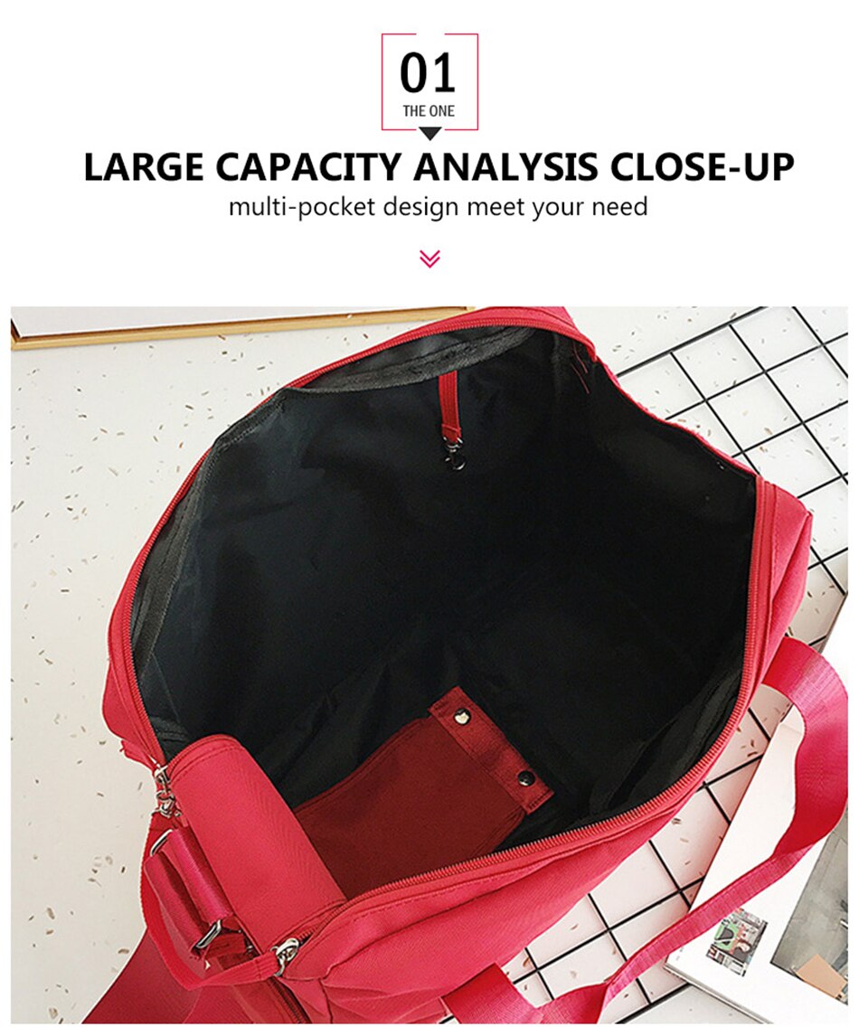 Fashion Training Gym Fitness Bag Women Men With Shoes Pocket Dry Wet Travel Handbag Luggage Fashion Sport Swimming Yoga Mat Bags