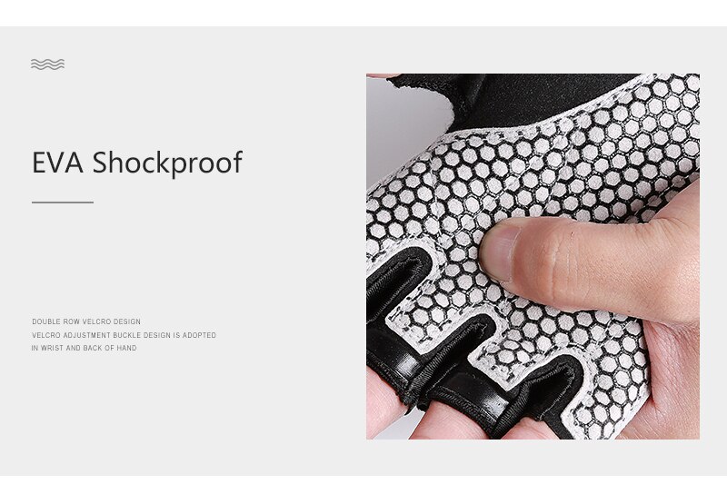 Half Finger Gym Gloves Heavyweight Sport Exercise Weight Lifting Gloves Protector Anti-slip Body Building Training Fitness Glove