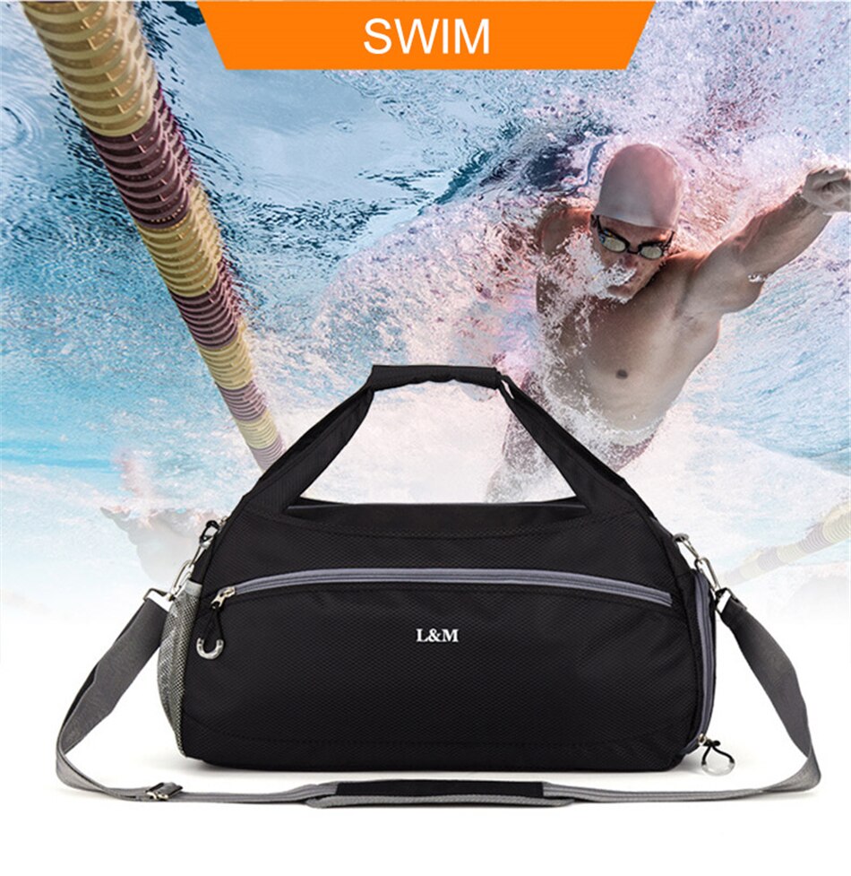 Dry Wet Swimming Gym Bags Oxford Fitness Yoga Mat Bag Women Training Sports Travel Outdoor Shoulder Handbag With Shoes Warehouse