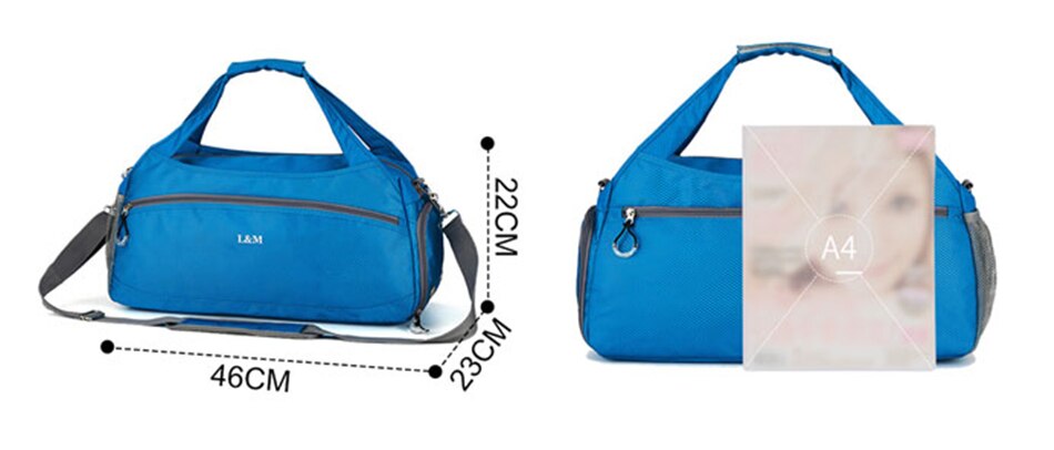 Dry Wet Swimming Gym Bags Oxford Fitness Yoga Mat Bag Women Training Sports Travel Outdoor Shoulder Handbag With Shoes Warehouse