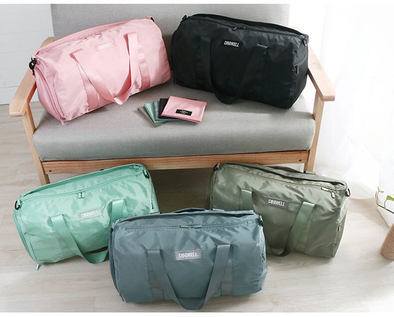 New Gym Yoga Mat Fitness Bags Dry Wet Women Men Travel Sport Foldable Lightweight Shoulder Bag Waterproof Wear Resistant Handbag