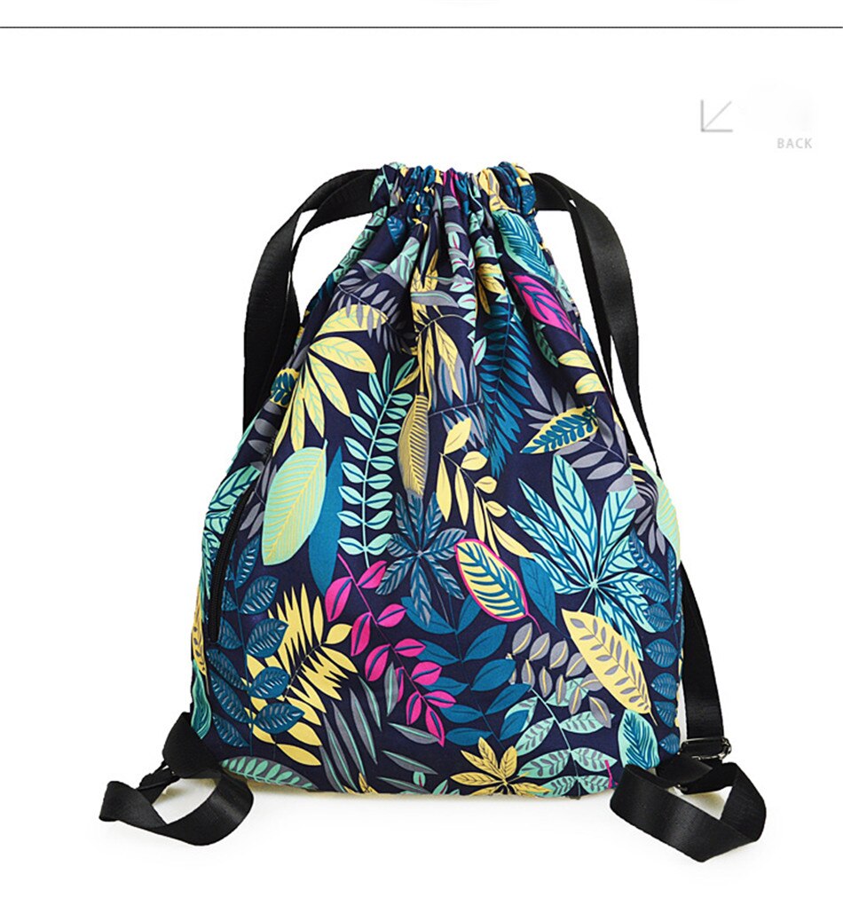 Outdoor Sports Lightweight Men And Women Drawstring Backpack Running Waterproof Backpack Travel Fitness Swimming Bag Soft Back