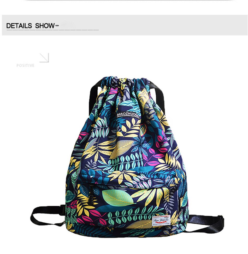 Outdoor Sports Lightweight Men And Women Drawstring Backpack Running Waterproof Backpack Travel Fitness Swimming Bag Soft Back