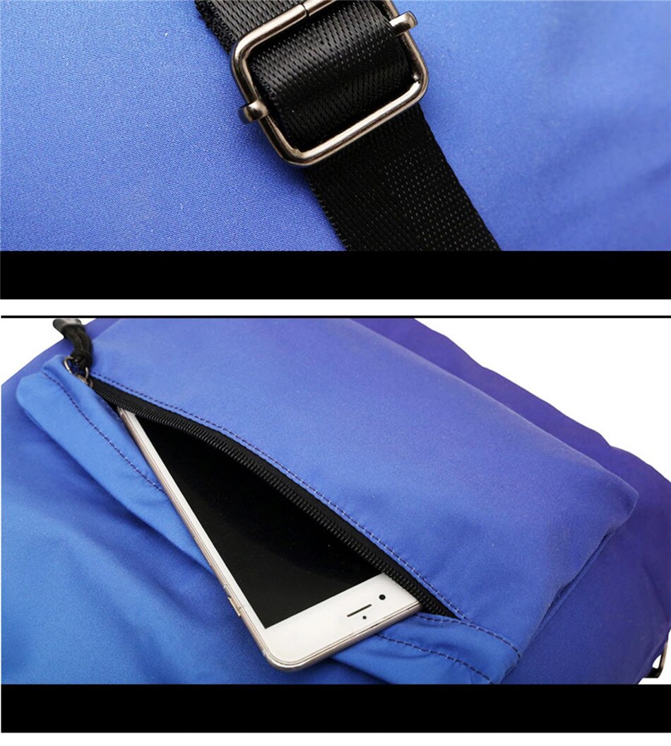 Outdoor Sports Lightweight Men And Women Drawstring Backpack Running Waterproof Backpack Travel Fitness Swimming Bag Soft Back