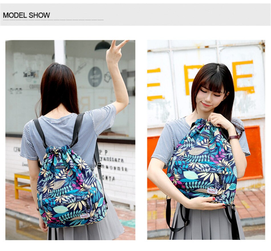 Outdoor Sports Lightweight Men And Women Drawstring Backpack Running Waterproof Backpack Travel Fitness Swimming Bag Soft Back