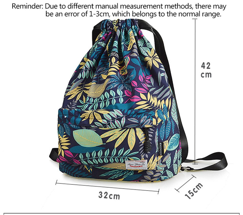 Outdoor Sports Lightweight Men And Women Drawstring Backpack Running Waterproof Backpack Travel Fitness Swimming Bag Soft Back