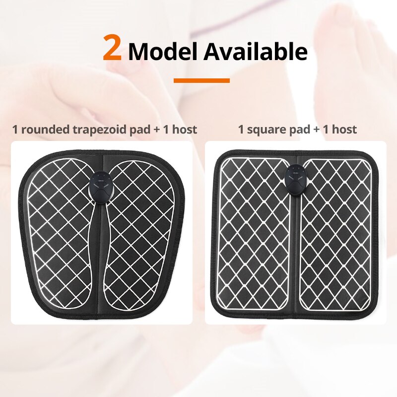 Electric EMS Foot Massager Pad Wireless Feet Muscle Stimulator Massage Mat Relieve Pain ABS Physiotherapy Foot Vibrate Massage