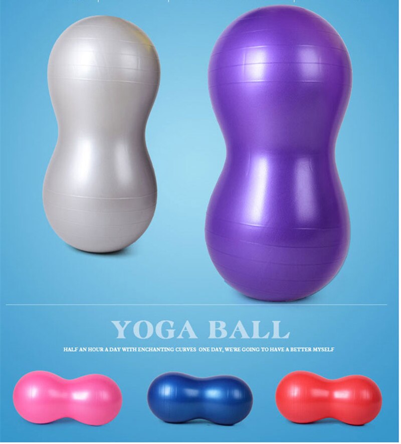 Sports Yoga Balls Pilates Peanut Fitness Ball Gym Exercise Balance Fitball Explosion-proof Exercise Pilates Workout Massage Ball
