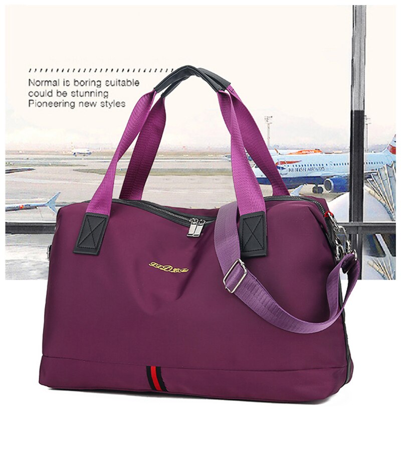 New Women Traveling Yoga Gym Bag Fitness Sport Waterproof Nylon Crossbody Handbag Multifunctional Shoulder Bags For Shoes Pocket