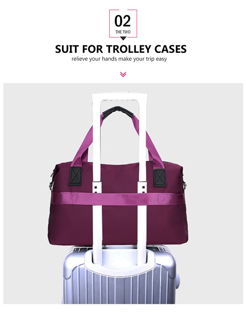 New Women Traveling Yoga Gym Bag Fitness Sport Waterproof Nylon Crossbody Handbag Multifunctional Shoulder Bags For Shoes Pocket