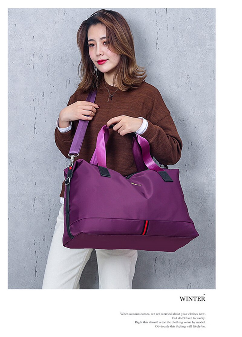 New Women Traveling Yoga Gym Bag Fitness Sport Waterproof Nylon Crossbody Handbag Multifunctional Shoulder Bags For Shoes Pocket