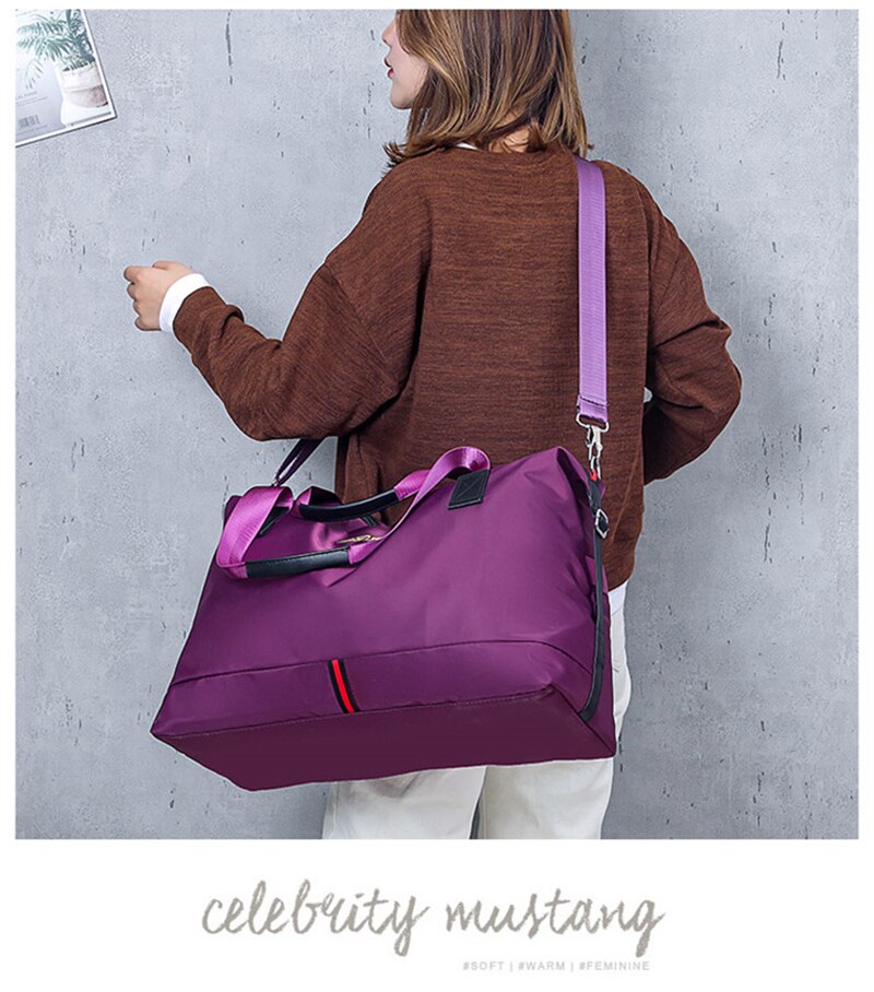 New Women Traveling Yoga Gym Bag Fitness Sport Waterproof Nylon Crossbody Handbag Multifunctional Shoulder Bags For Shoes Pocket