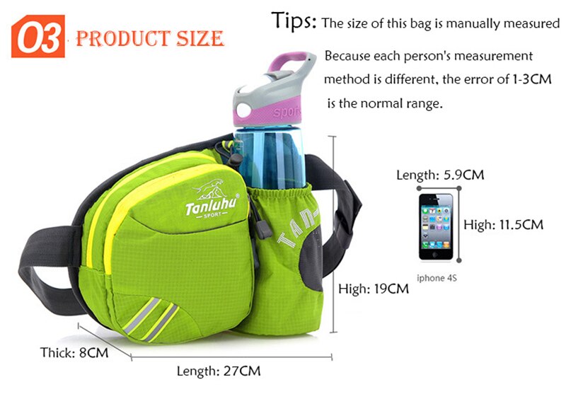 Running Waist Pack Men Women Belt Case Pocket Camping Hiking Sports Mobile Phone Chest Bag Waterproof Multifunctional Kettle Bag